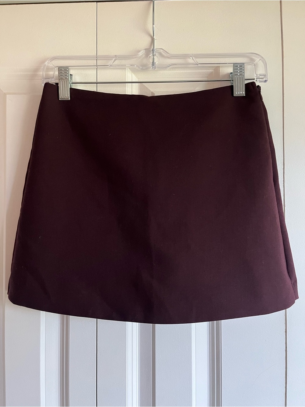 NWT ZARA Burgundy Skort - Size SMALL